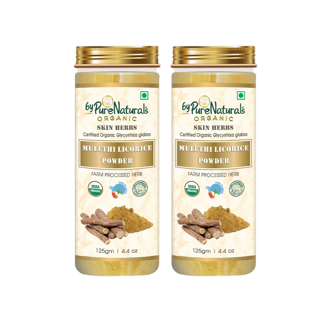 Natural Herbal Organic Mulethi Powder  pack of 2