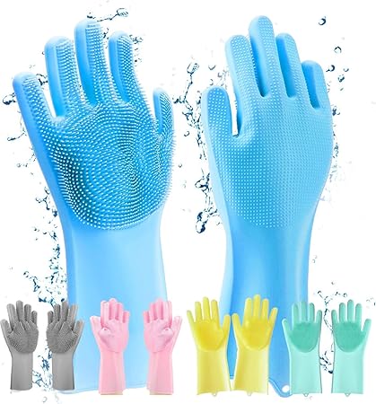 Magic Silicone Dish Washing Gloves, Silicon Cleaning Gloves